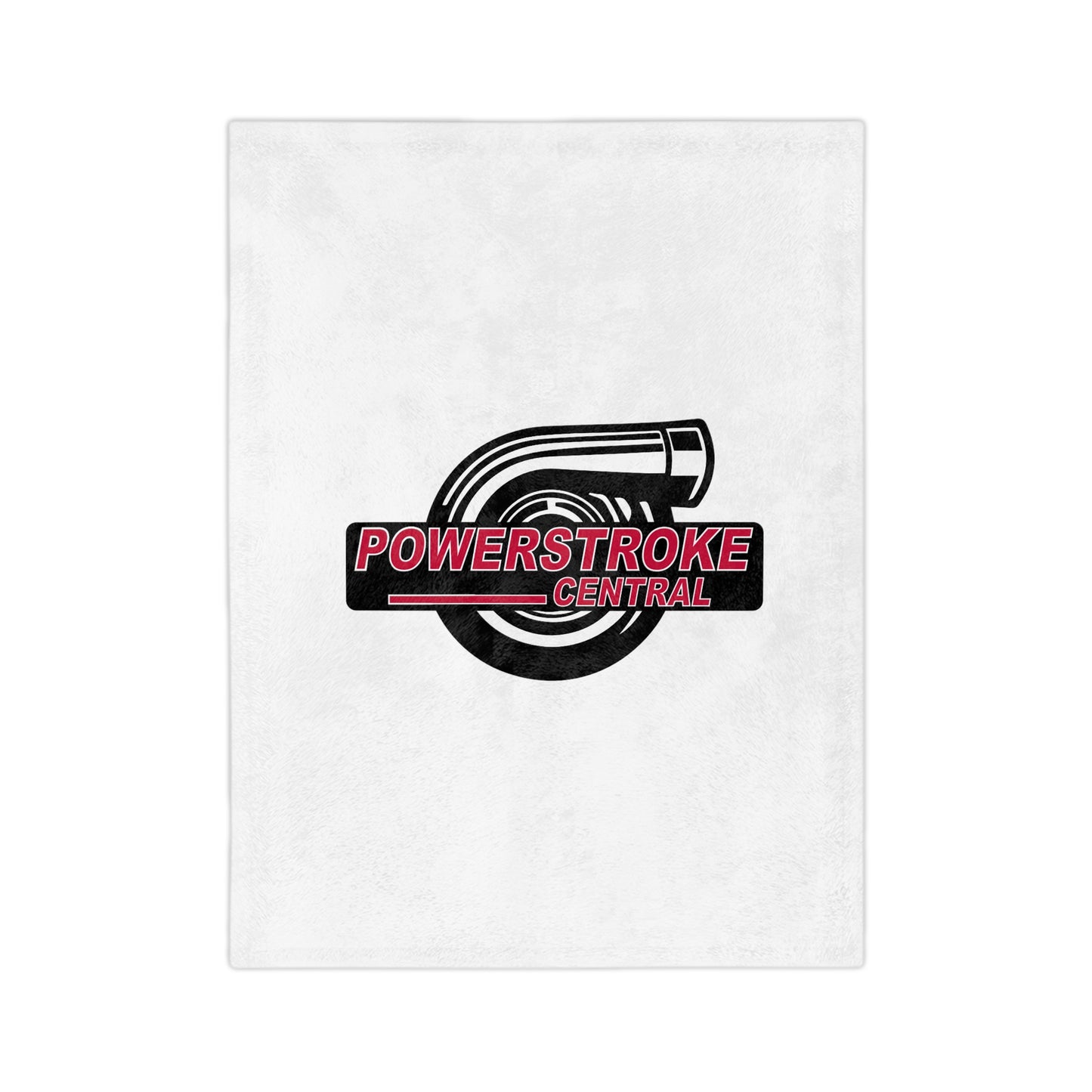 Powerstroke Central Velveteen Minky Blanket