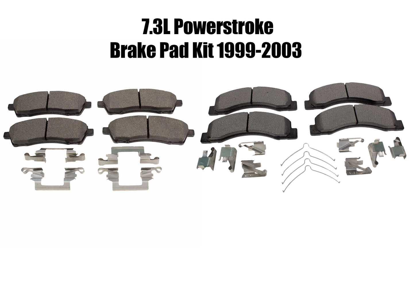 Motorcraft Brake Pad Kit (Front + Rear) 1999-2003 7.3L Powerstroke)