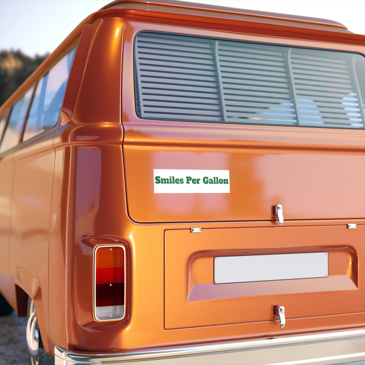 Smiles per gallon Bumper Sticker