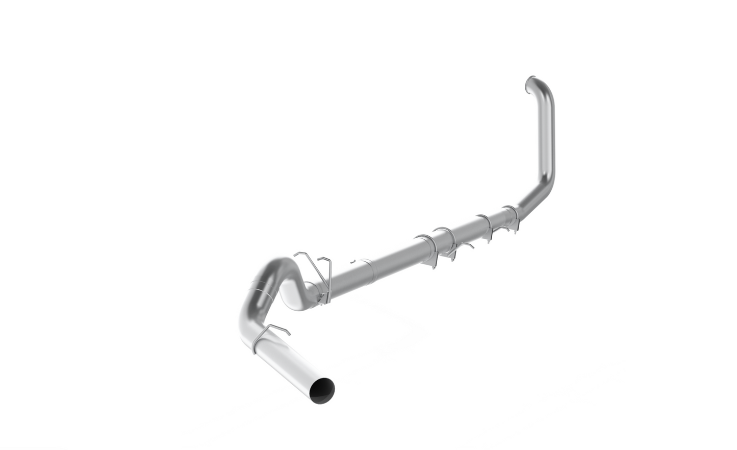 MBRP 5" Turbo Back, Single Side Exit, No Muffler, AL, 1999-2003 F-250/350 7.3L, all models