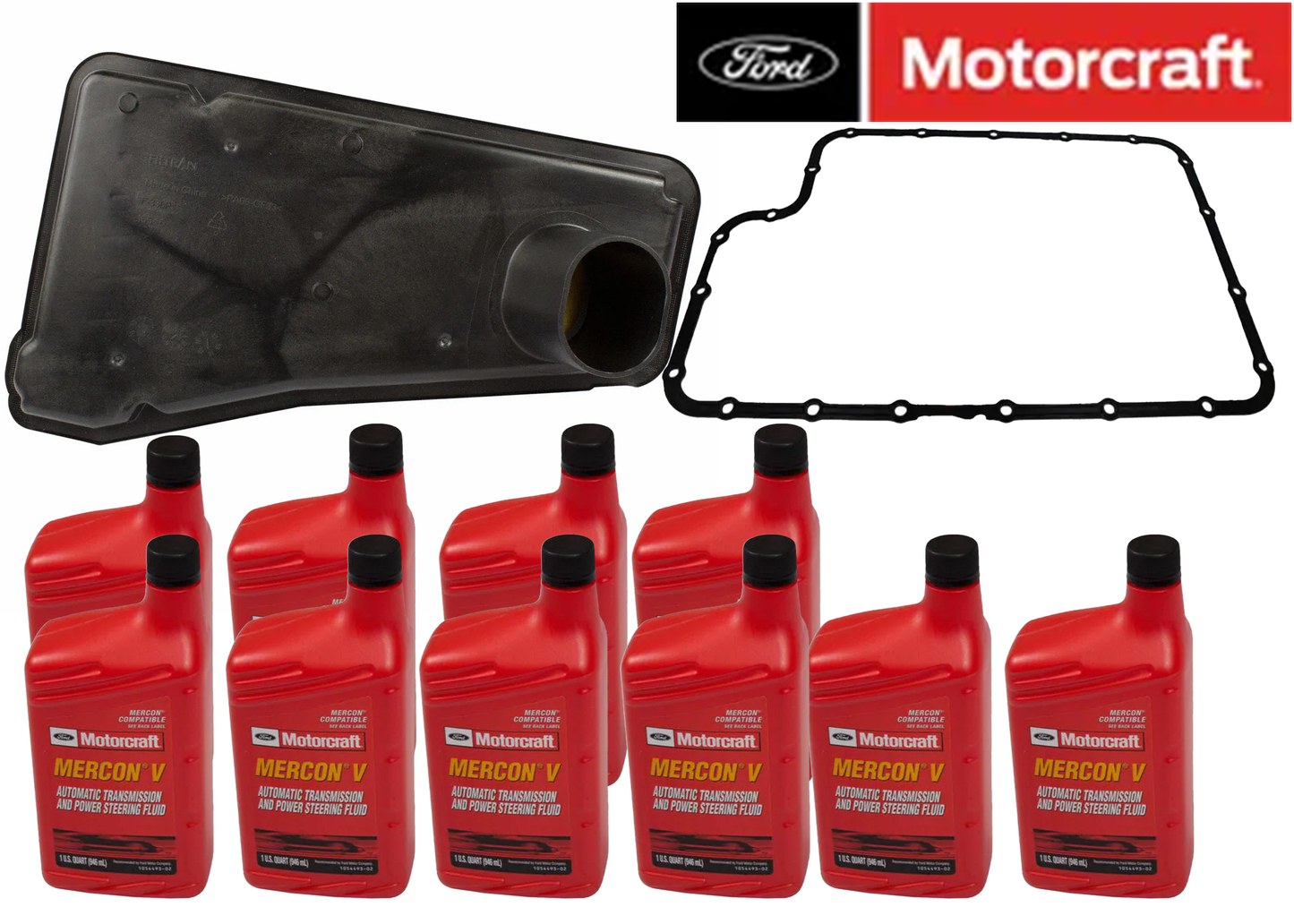 Motorcraft Transmission Service Fluid Included (1994-2003 7.3L Powerstroke) E40D, 4r100