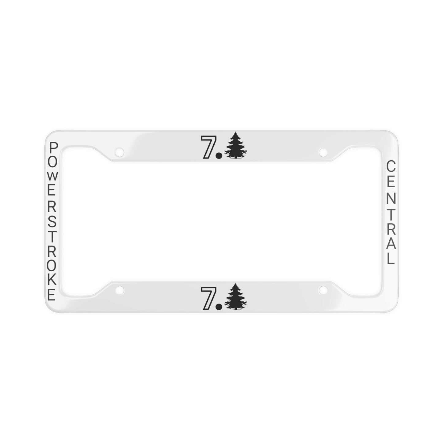 Powerstroke Central 7.Tree License Plate Frame