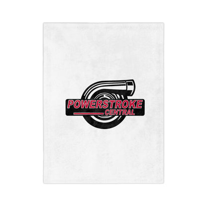 Powerstroke Central Velveteen Minky Blanket