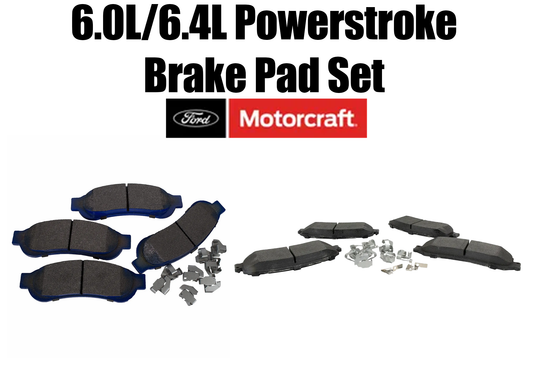 Motorcraft Brake Pad Kit Front + Rear (2003-2010 6.0L/6.4L Powerstroke F-250/350/450)
