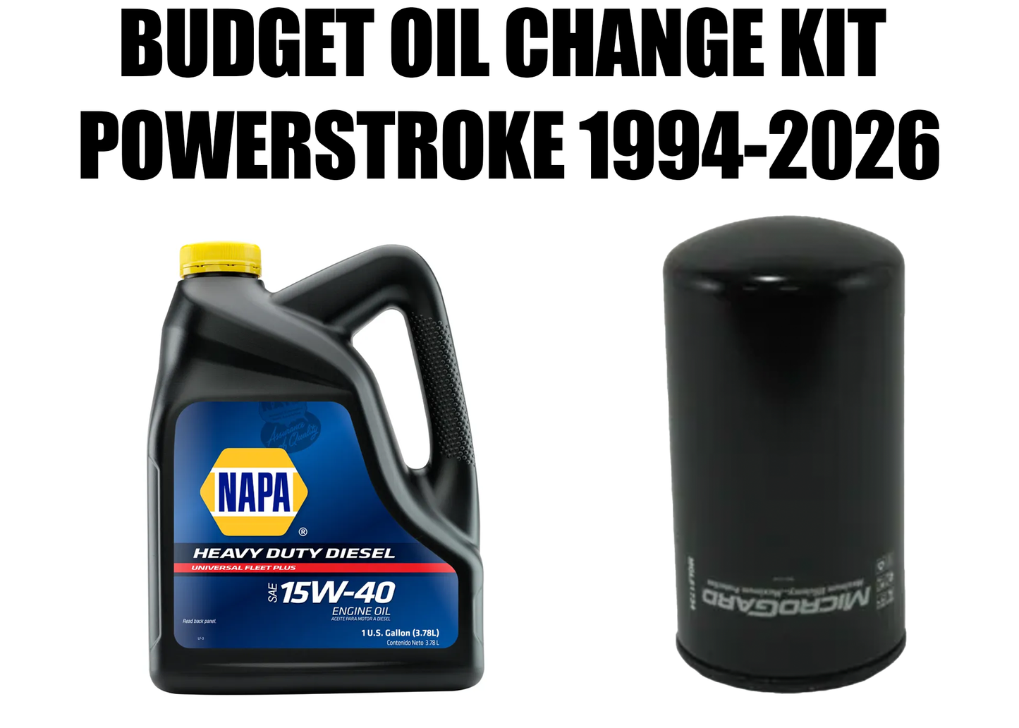 BUDGET Oil Change Kit 1994-2026 Powerstroke