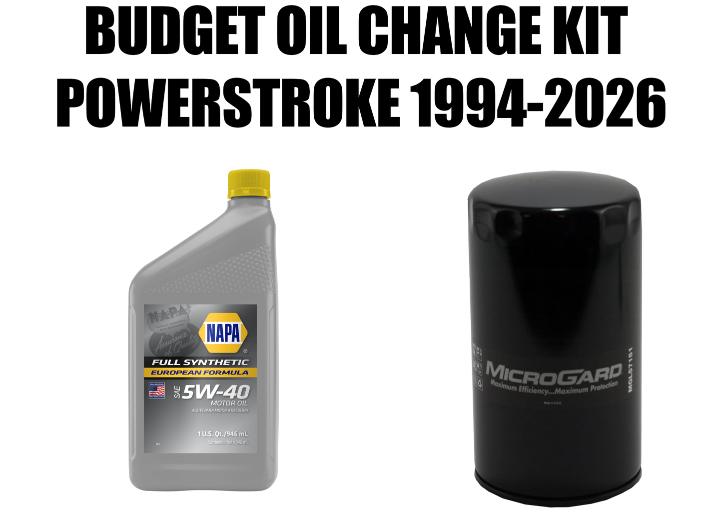BUDGET Oil Change Kit 1994-2026 Powerstroke