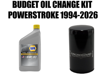 BUDGET Oil Change Kit 1994-2026 Powerstroke