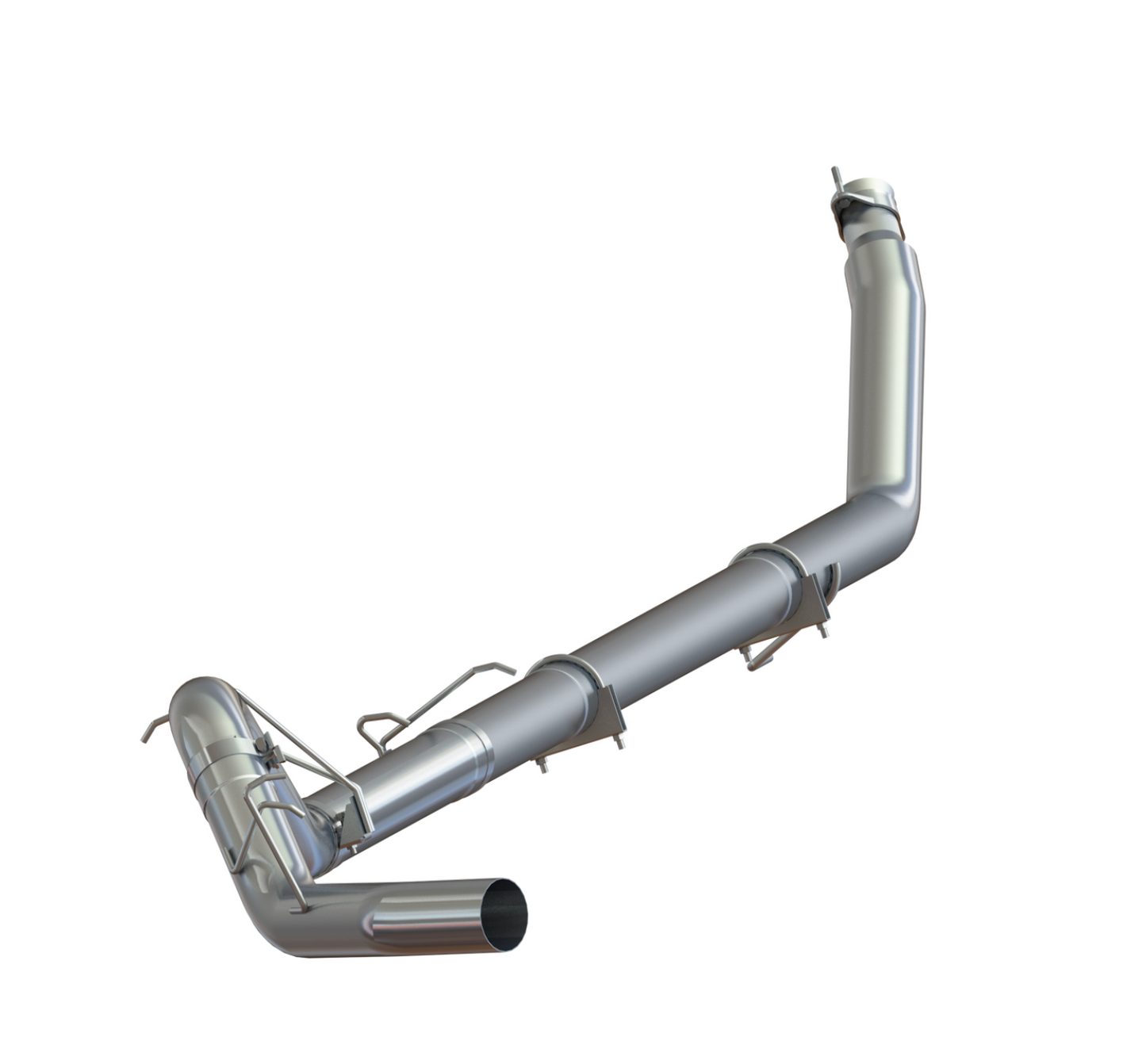 MBRP 4" Turbo Back, Single Side (94-97 Hanger HG6100 req.) - no muffler, 1994-2002 2500/3500 Cummins