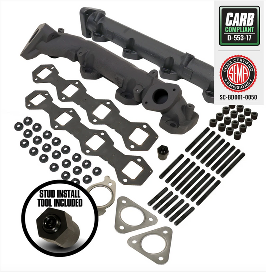 Exhaust Manifold Kit - Ford 6.7L Power Stroke F250 / F350 Pick-Up 2015-2019 & F350 / F450 / F550 / F650 / F750 Cab & Chassis 2017-2019