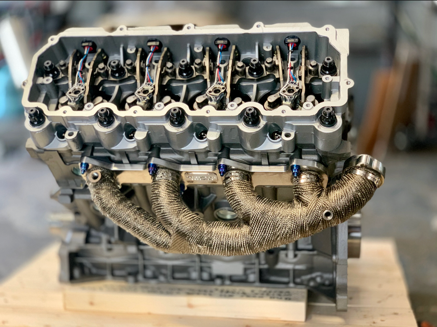 Ford 6.0L Powerstroke Engine with ARP Head Studs Long block