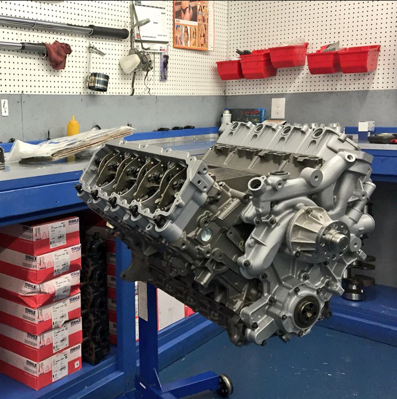 Ford 6.0L Powerstroke Engine with ARP Head Studs Long block