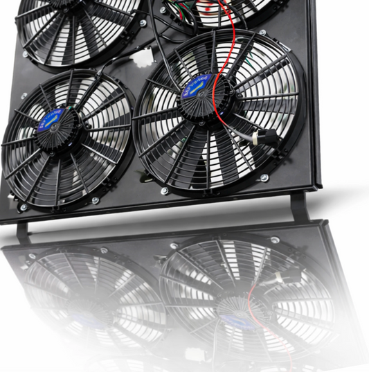 Blessed Performance Direct-Fit Quad Electric Fan Kit 2003-2007 Ford 6.0 Powerstroke