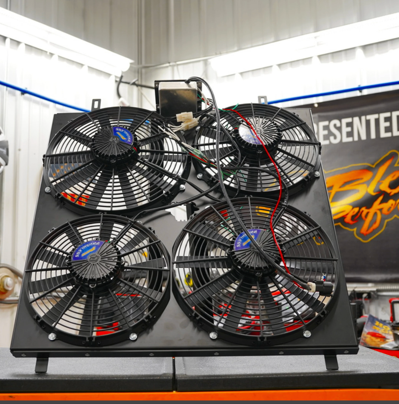 Blessed Performance Direct-Fit Quad Electric Fan Kit 2003-2007 Ford 6.0 Powerstroke