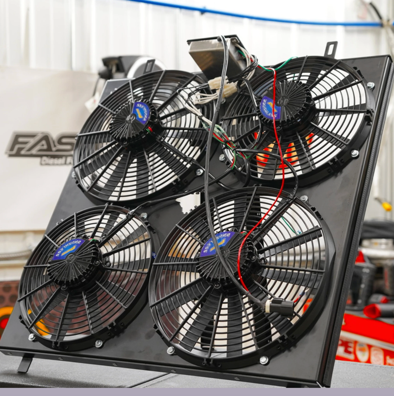 Blessed Performance Direct-Fit Quad Electric Fan Kit 2003-2007 Ford 6.0 Powerstroke
