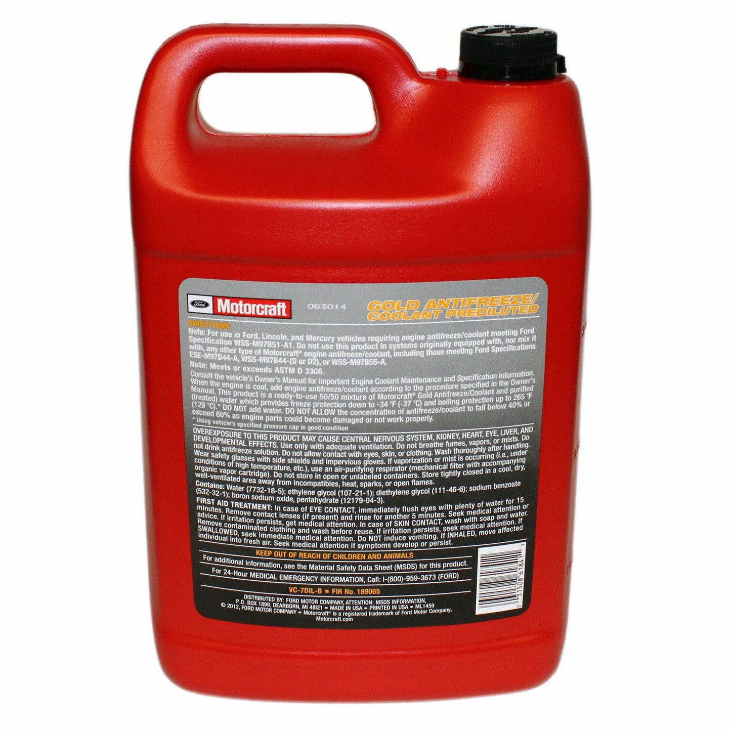 Motorcraft Gold Prediluted Antifreeze / Coolant Gallon