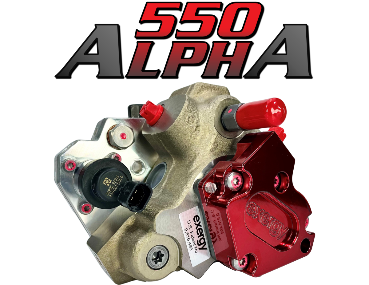 Exergy 550 Alpha CP3 Pump — 2013–2018 / 2021+ 6.7L Cummins