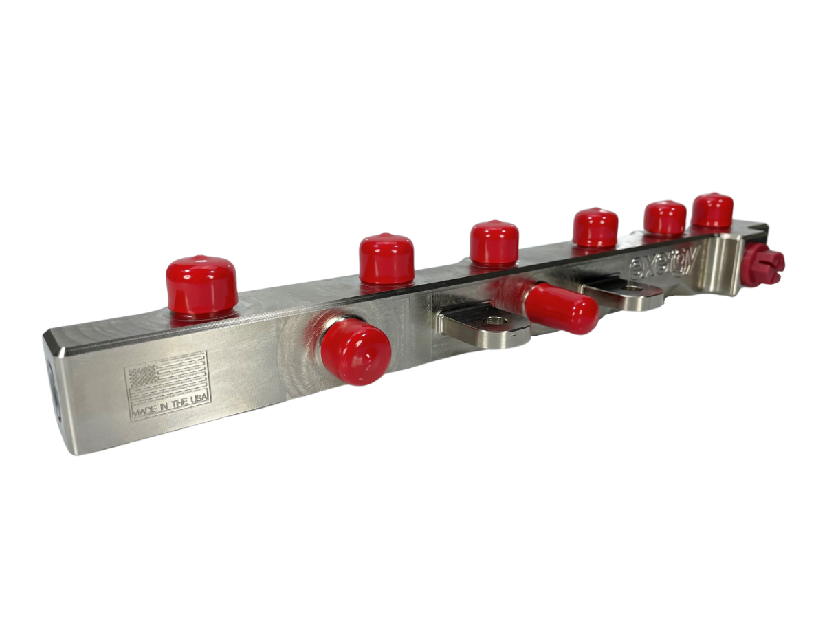 Exergy 2007.5-2012 Cummins 6.7L Billet Dual Feed Fuel Rail w/ 2000 Bar Sensor/2200 PRV