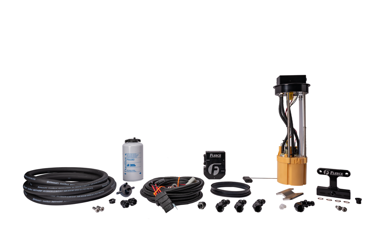 Fleece PowerFlo In-Tank Lift Pumps & Fuel-System Kits — Dodge Ram Cummins — 2003–2004.5 — plastic-lock-ring fuel-system kit
