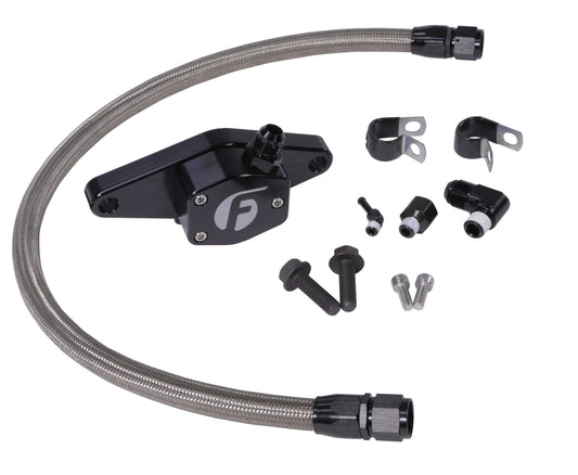 Fleece Coolant Bypass Kits — 1994–2024 5.9L & 6.7L Cummins — 1994–1998 5.9L 12V — stainless braided