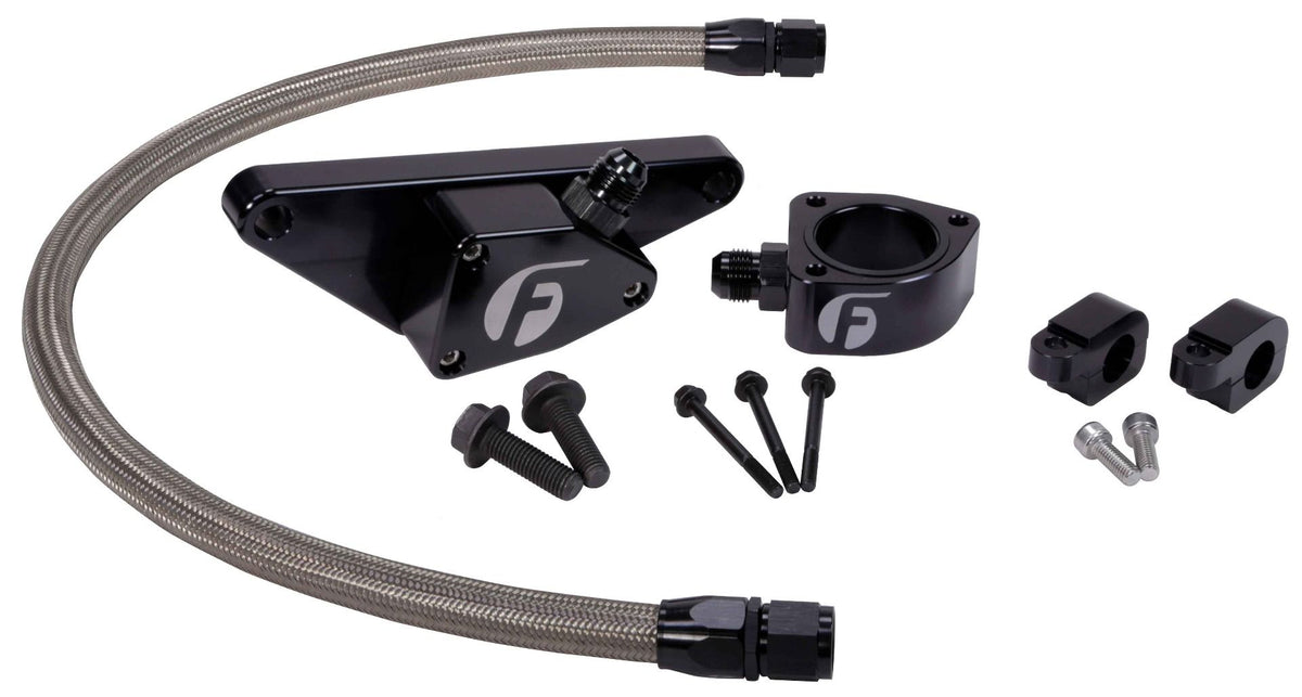 Fleece Coolant Bypass Kits — 1994–2024 5.9L & 6.7L Cummins — 2003–2007 5.9L manual — stainless braided
