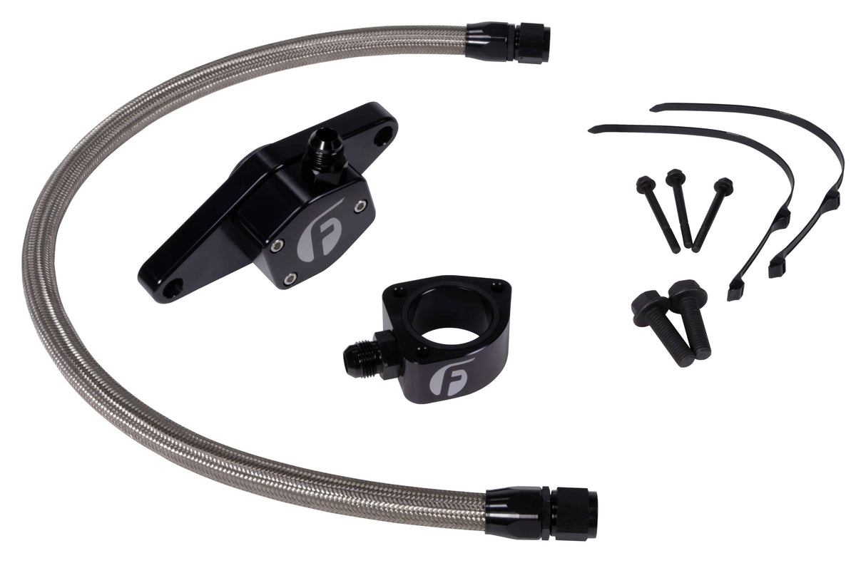 Fleece Coolant Bypass Kits — 1994–2024 5.9L & 6.7L Cummins — 1998.5–2002 5.9L 24V — stainless braided