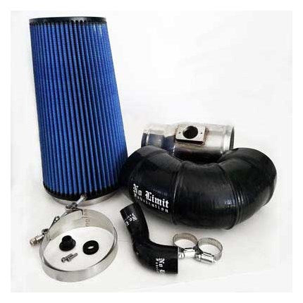 No Limit Fabrication 2008-2010 Ford 6.4 Cold Air Intake, Polished, Oiled Filter