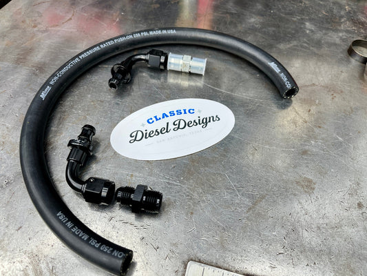 Classic Diesel Designs 6.9/7.3 IDI Lift Pump to Fuel Filter Feed Line Kit
