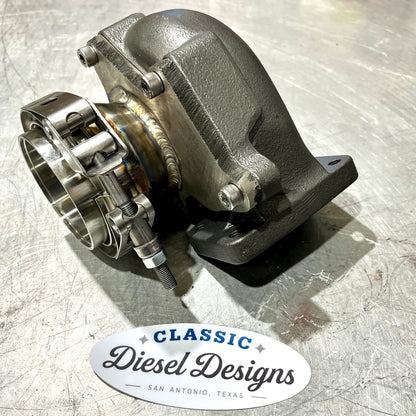 Classic Diesel Designs IDI Wastegate Delete Flange w/ 3" V-Banded Outlet