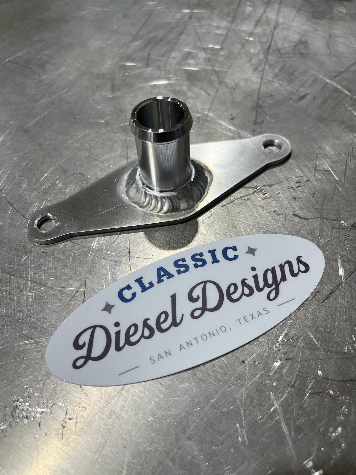 Classic Diesel Designs Billet CDR to Tube Adapter for 6.9/7.3 IDI Turbo Kits