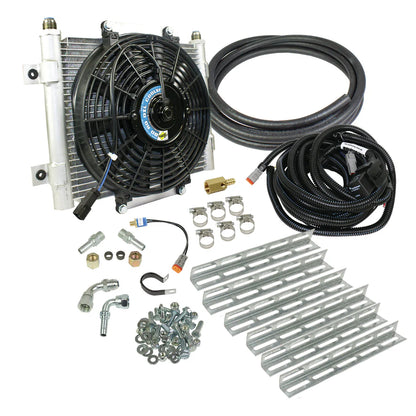Xtrude Transmission Cooler with Fan - Complete Kit 1/2in Lines – PSC